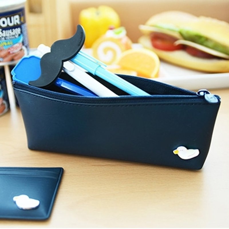 Dessin x Jamstudio-Jam 俏小鸭马卡龙笔袋-绅士蓝,JSD77059 - 铅笔盒/笔袋 - 其他材质 蓝色