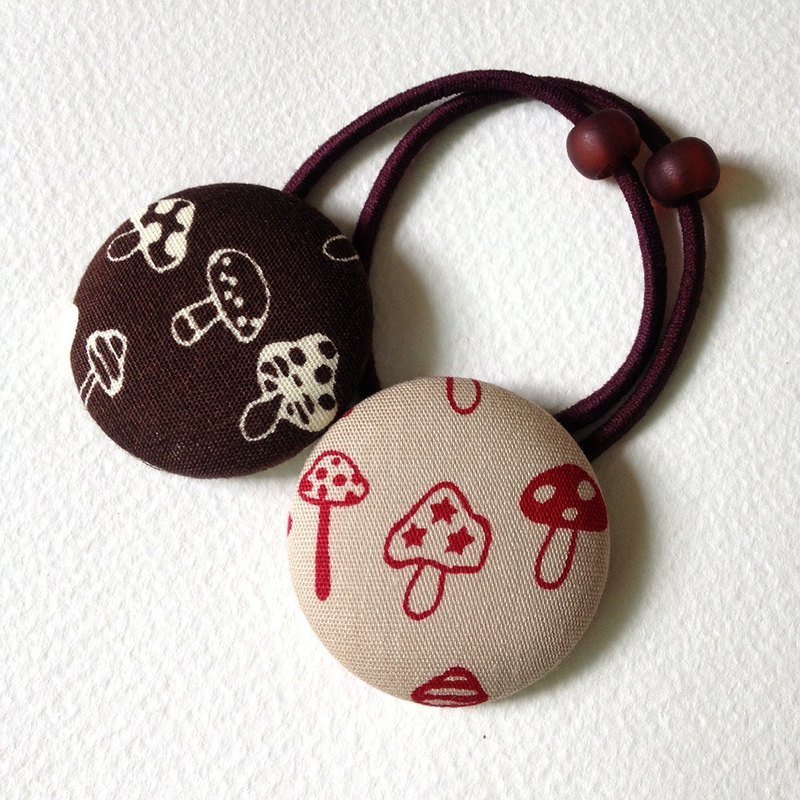 hm2。赏秋味。菇菇季 单扣发束 1入 - 发饰 - 棉．麻 红色