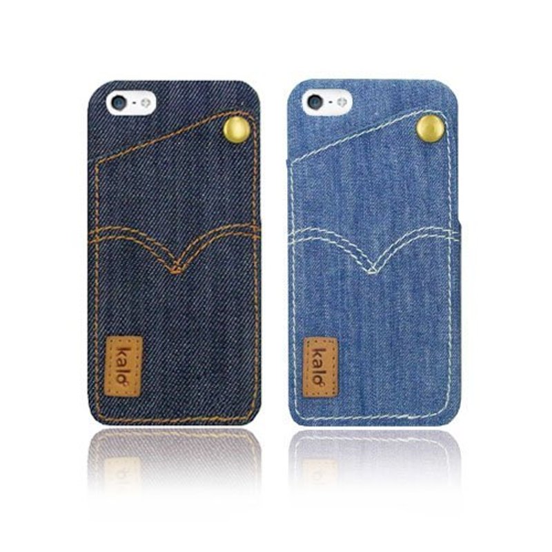 iPhone5 丹宁卡片口袋保护壳 - 其他 - 其他材质 蓝色