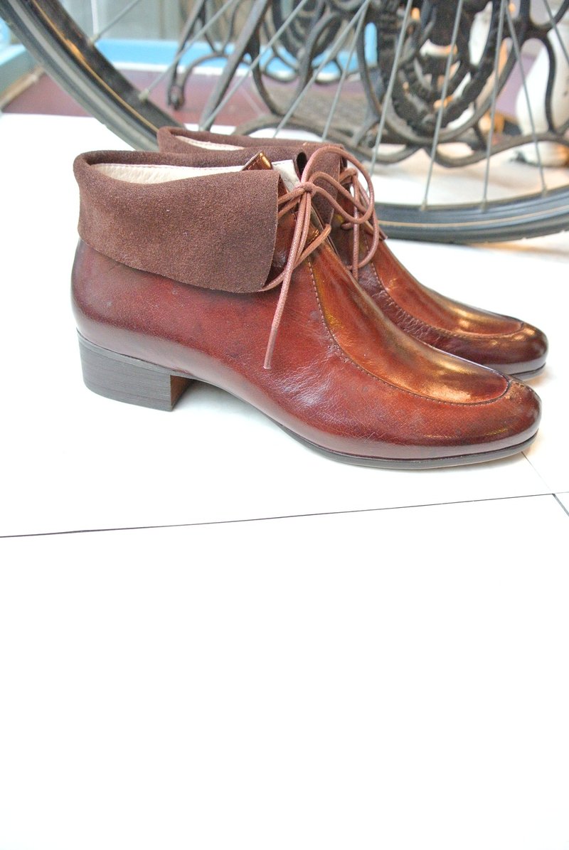 #902#【彼得潘暗恋爱丽丝约在冰果室告白 / 提拉米苏咖】 - 女款休闲鞋 - 真皮 咖啡色