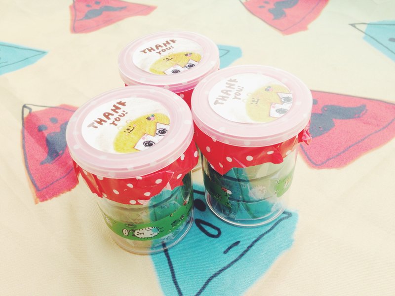 小左手纸胶带-小乐园对花组 - 纸胶带 - 纸 多色