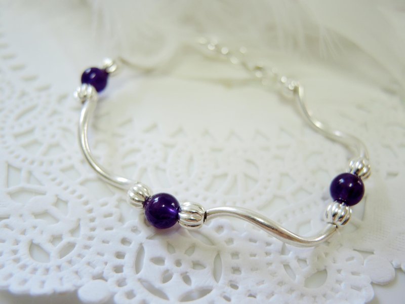 《Love of Angel 天使恋曲》典雅风尚手链 - 手链/手环 - 宝石 紫色