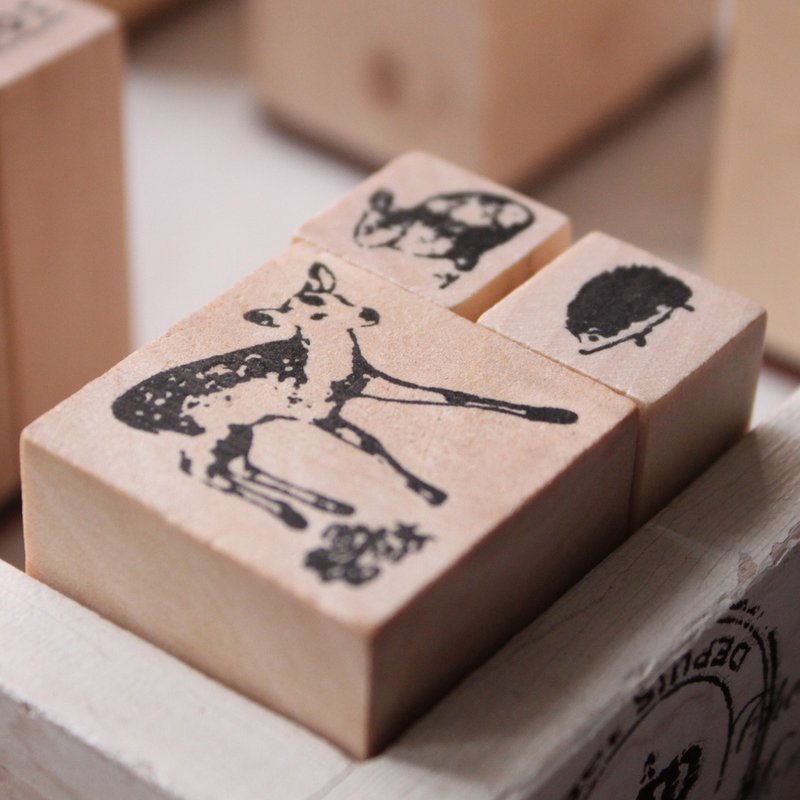 U-PICK原品生活 复古系列印章-鹿 创意 zakkka 印泥 - 印章/印台 - 木头 