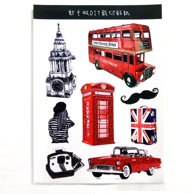 ▲英伦复古风贴纸 - 贴纸 - 其他材质 黑色