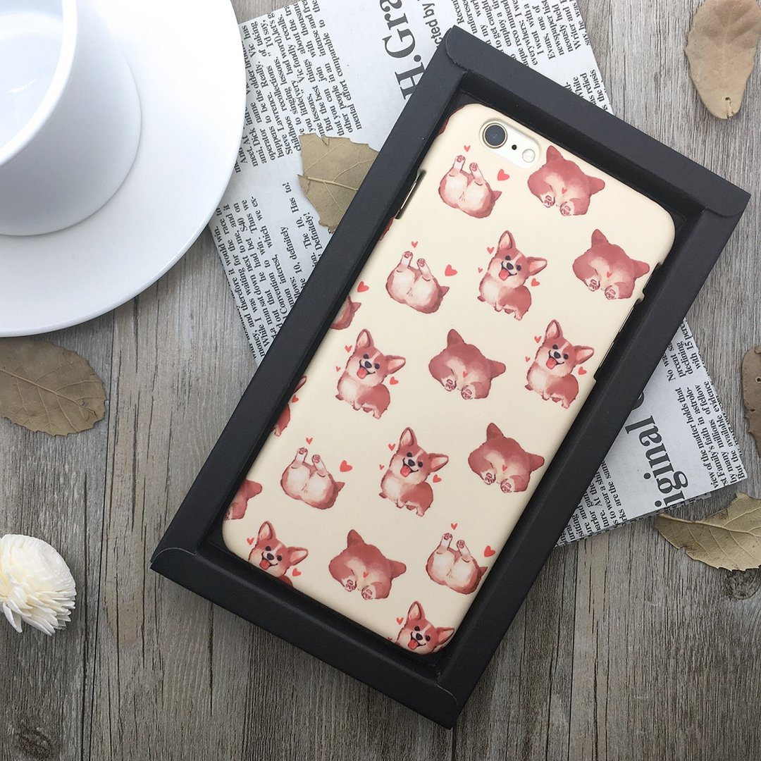 蹦蹦小柯基-Iphone 6/6s 手机壳/保护套 - 手机壳/手机套 - 塑料 金色