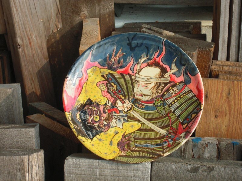 插画、人物、花卉、动物X订制属于你的图样X手做陶瓷彩绘平盘 - 其他 - 其他材质 多色