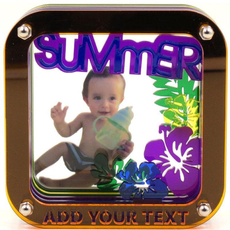 定制化立体砌图相架 - 炎炎夏日主题 x 个人化 - 画框/相框 - 塑料 多色