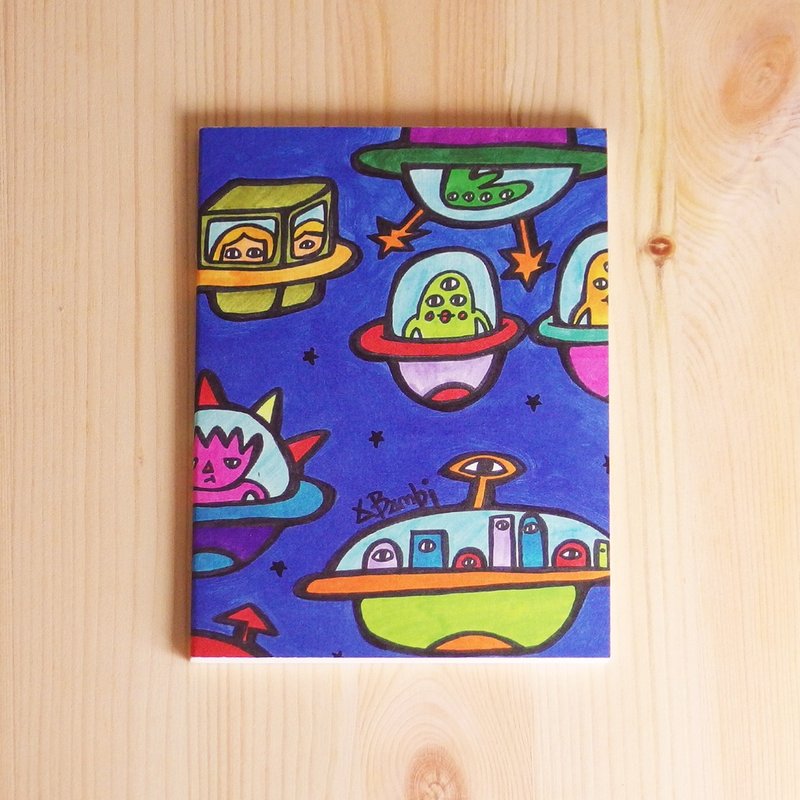 空白小笔记本 太空船俱乐部 - 笔记本/手帐 - 纸 蓝色