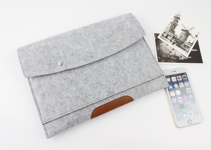 电脑保护套 毛毡套 笔电包 电脑包 2020款MacBook Air 13寸019L - 平板/电脑保护壳 - 其他材质 灰色