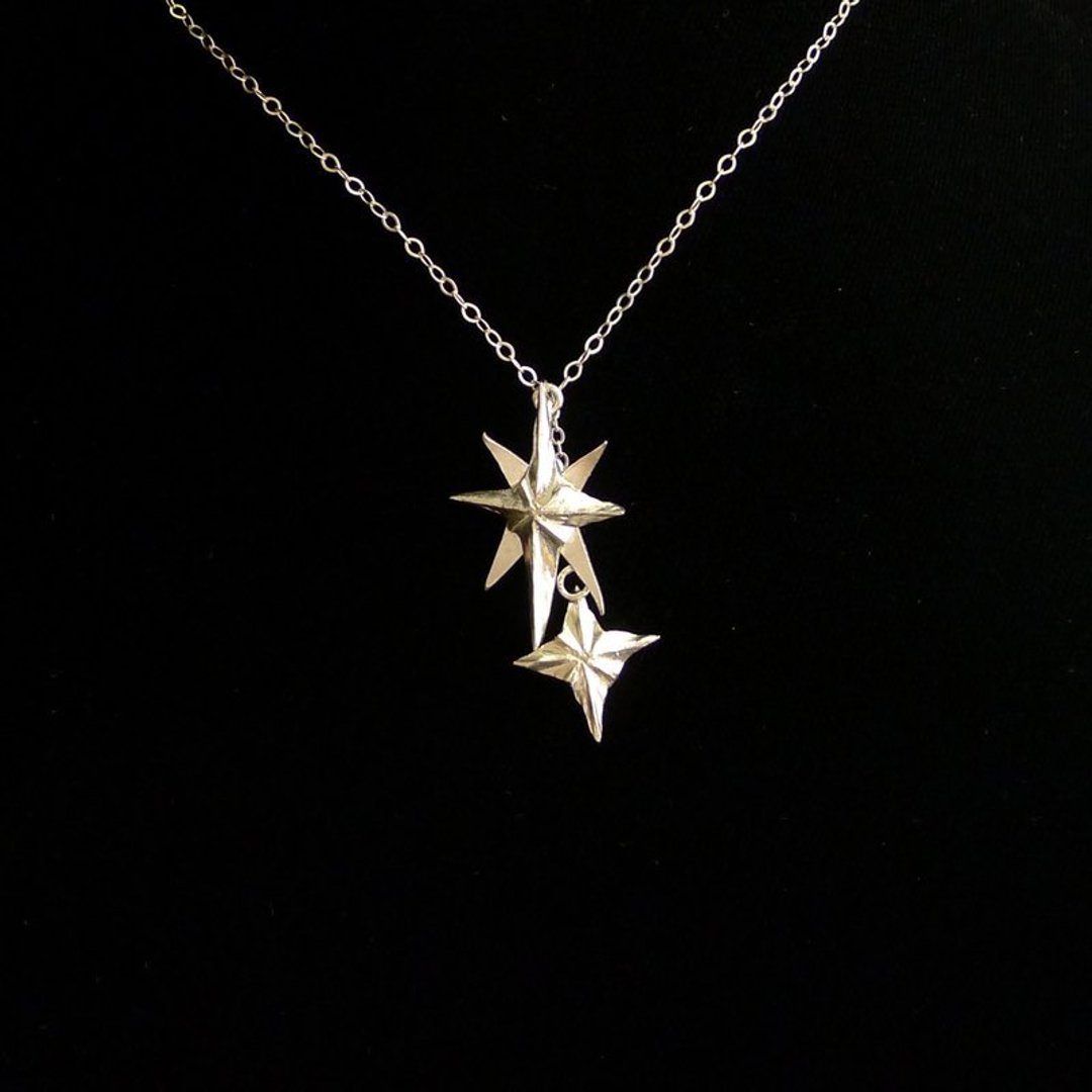 北极星 Polaris 925 纯银 项炼 - 项链 - 其他金属 