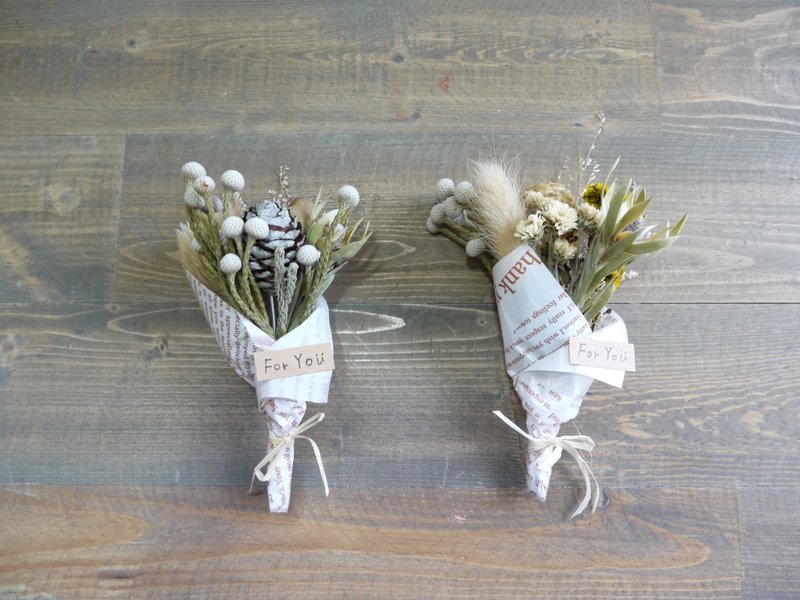 【For You】迷你干燥花束 二束一组 No.1 - 植栽/盆栽 - 植物．花 白色