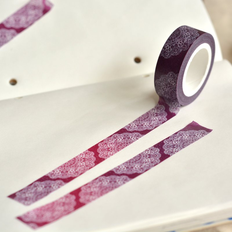 热卖品特价中【岛屿记忆】四月望雨-雨夜花 - 纸胶带 - 纸 紫色