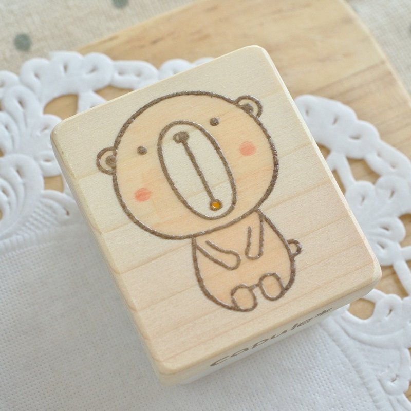 Kumabo Hanko - 印章/印台 - 橡胶 咖啡色