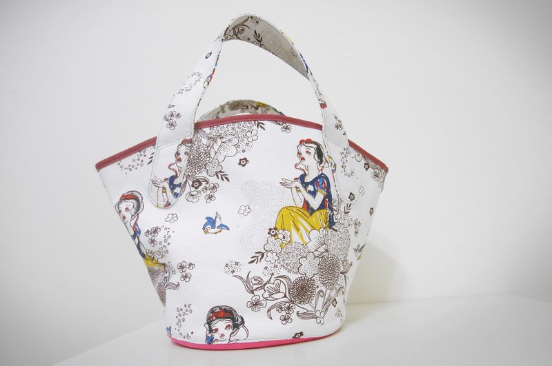野餐袋/购物袋 白雪公主与小鸟 - 手提包/手提袋 - 其他材质 白色