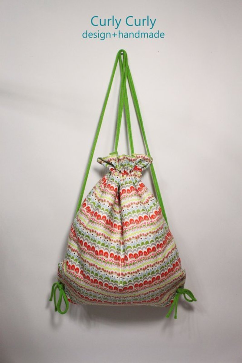 [CURLY CURLY] 凤梨包 A 款 /双层铺棉束口后背包 已售完!!!!! - 侧背包/斜挎包 - 其他材质 多色