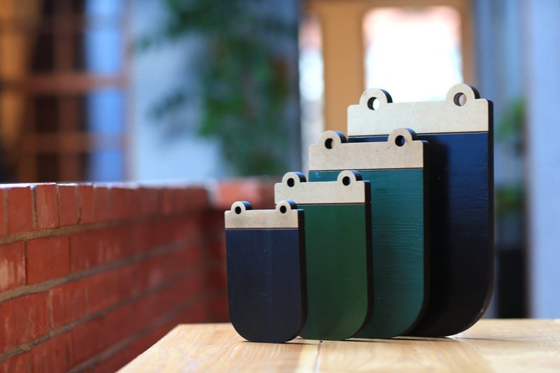 蛙黑板 露营黑板 - 露营用品 - 木头 绿色