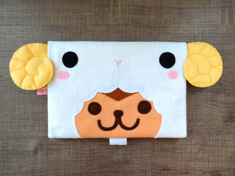 BoSARU 羊年羊宝 绵羊猴 妈妈宝宝手册书套 - 其他 - 聚酯纤维 白色