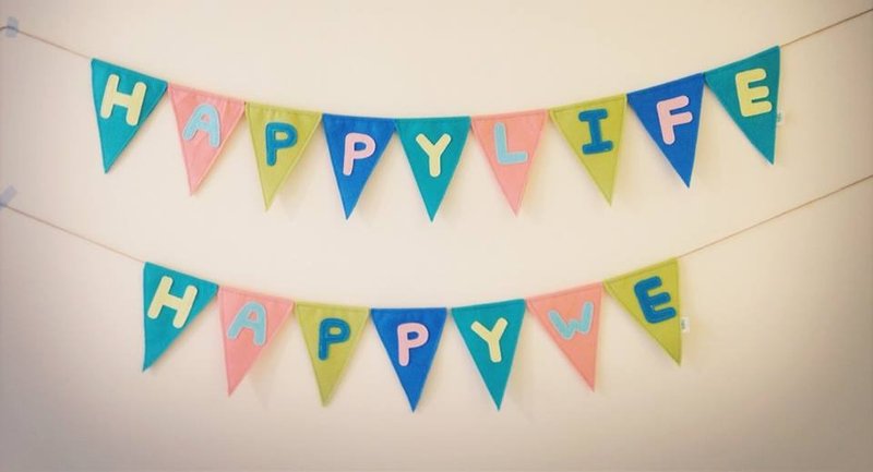 请先与设计师讨论-字母大挂旗订做 for 子杰 - 墙贴/壁贴 - 其他材质 多色