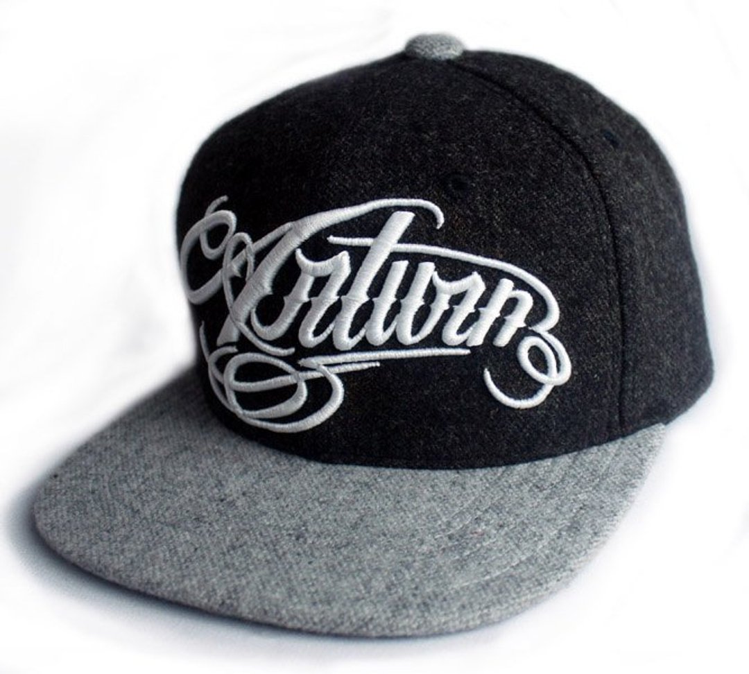 Arturn / Handstyle snapback cap 羊毛棒球帽/深灰色 - 帽子 - 羊毛 灰色
