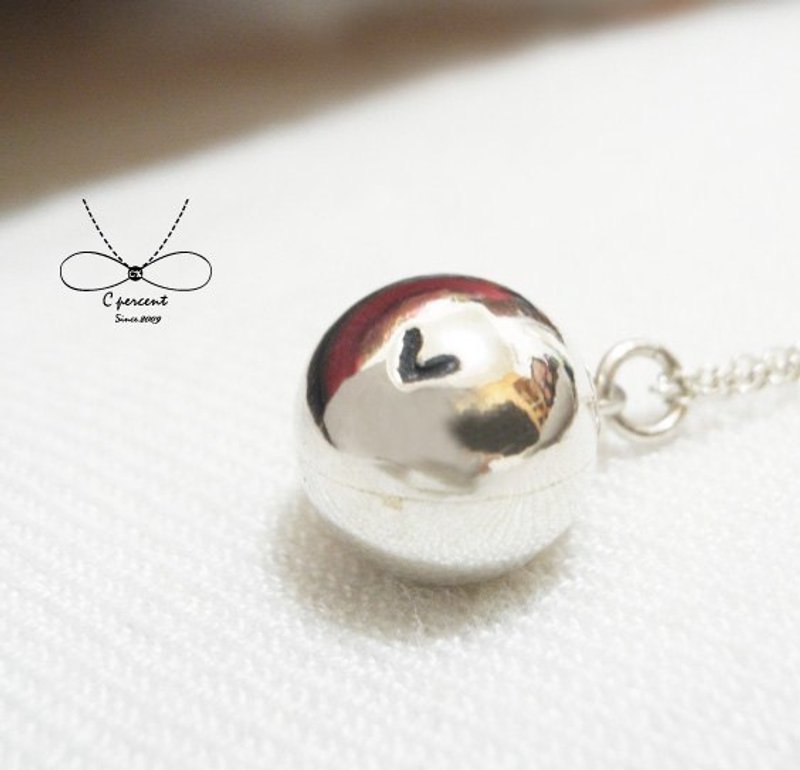 C%手工饰品---简单爱(925纯银项炼)  银饰 - 项链 - 其他金属 灰色