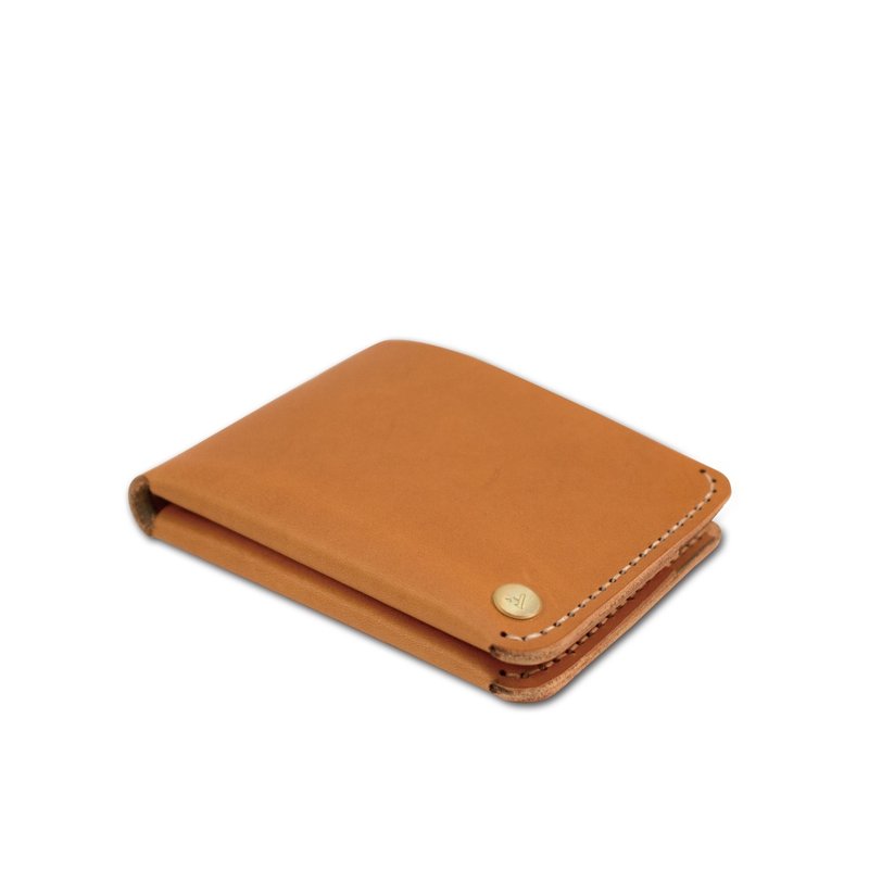 【ADOLE】真皮手做DIY套组-短夹-棕色 - 皮件 - 真皮 咖啡色