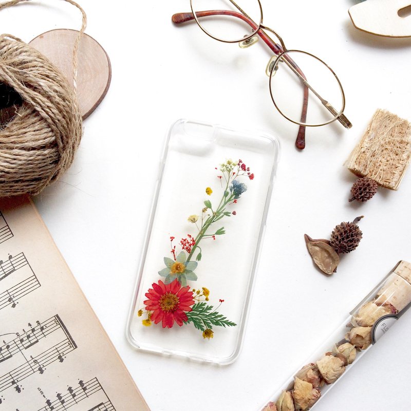 L for Lilian::英文字母押花手机壳 - 手机壳/手机套 - 硅胶 多色