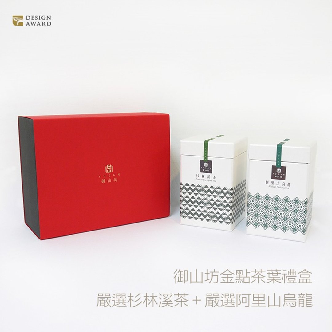 【御山坊】金点设计茶礼盒 (杉林溪茶+阿里山乌龙) - 茶 - 新鲜食材 绿色