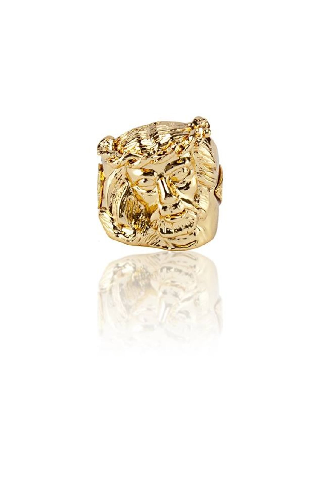 Solo Accessories 18K金色潮流时尚荆棘耶稣戒指饰品/庆祝开馆商品全面优惠特价免运费 - 戒指 - 其他金属 金色