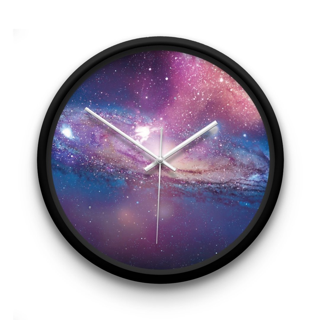 AppleWork iWatch 创意挂钟：Galaxy PSIC-018 - 时钟/闹钟 - 塑料 紫色