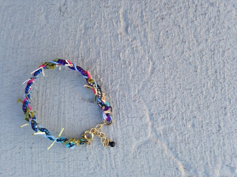 ✺✺✺花火编织手环＿D✺✺✺ - 手链/手环 - 棉．麻 多色