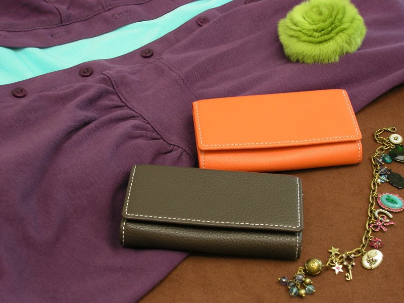 日本制【MARSEILLE 钥匙包】软牛皮 5色展开 - 钥匙链/钥匙包 - 真皮 多色