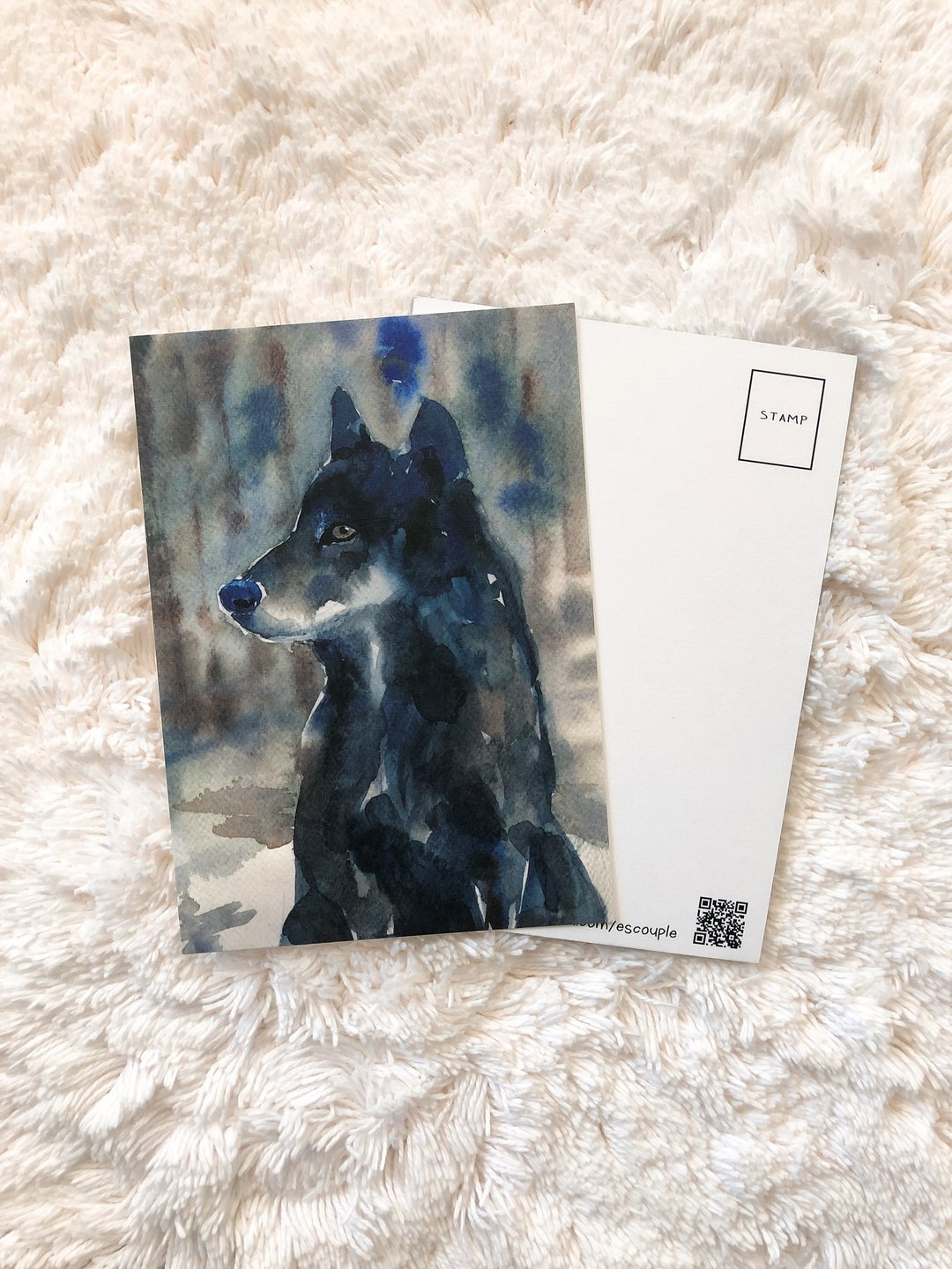 明信片 狼 与 鸟 - 卡片/明信片 - 纸 