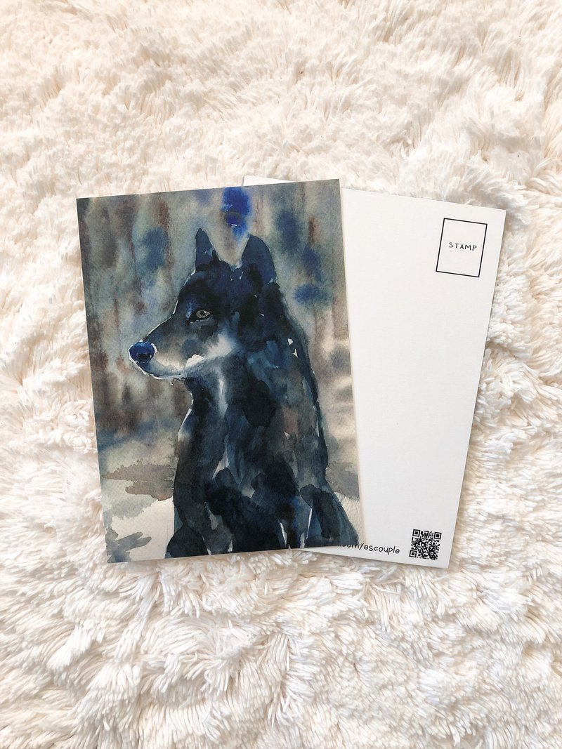 明信片 狼 与 鸟 - 卡片/明信片 - 纸 