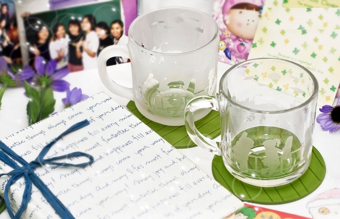 【Innocent Days 手工咖啡杯】 祝贺精品手工咖啡杯 送礼 友谊 友情礼物 度身订制 咖啡杯 定制化 咖啡杯 - 其他 - 玻璃 