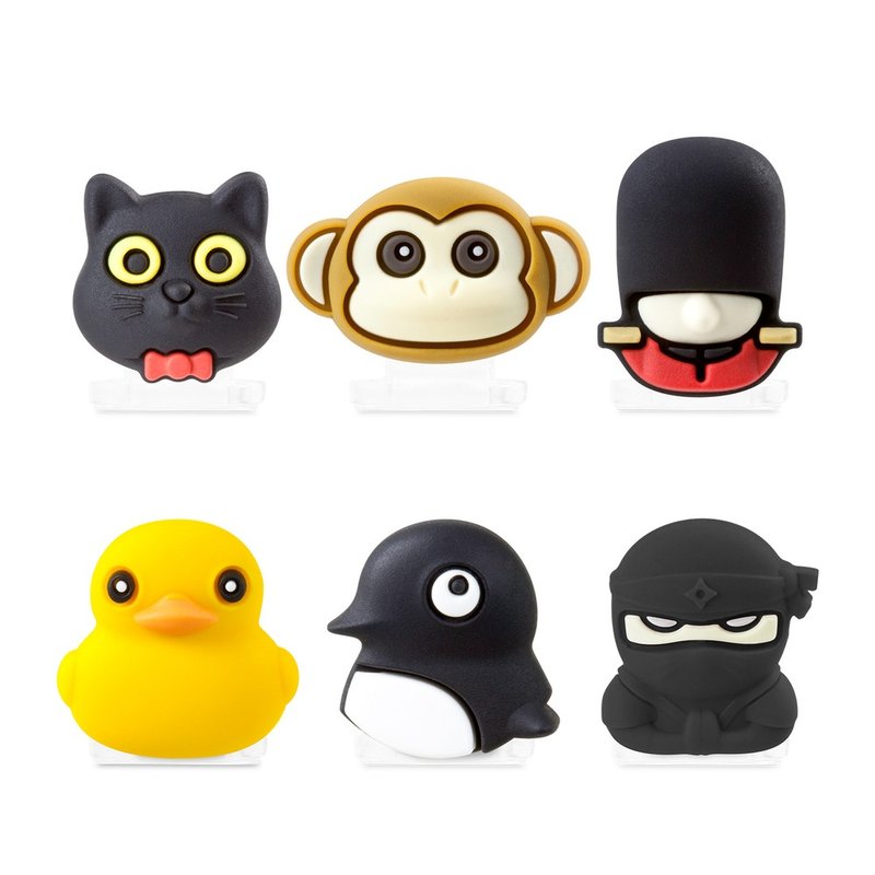 Bone Micro USB Cap 防尘塞 - 手机座/防尘塞 - 硅胶 多色