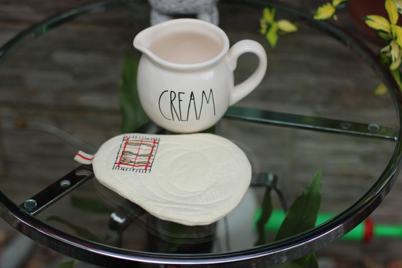 悠闲生活风 - 杯垫 - 棉．麻 卡其色