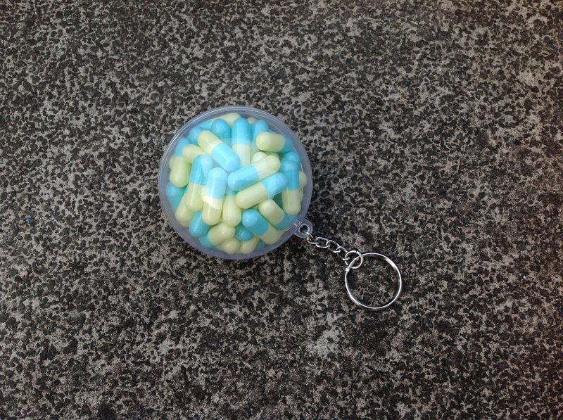 擎光/球救系列 钥匙圈 疗愈系 胶囊 焦糖 使命 可爱 归宿 - 钥匙链/钥匙包 - 压克力 多色