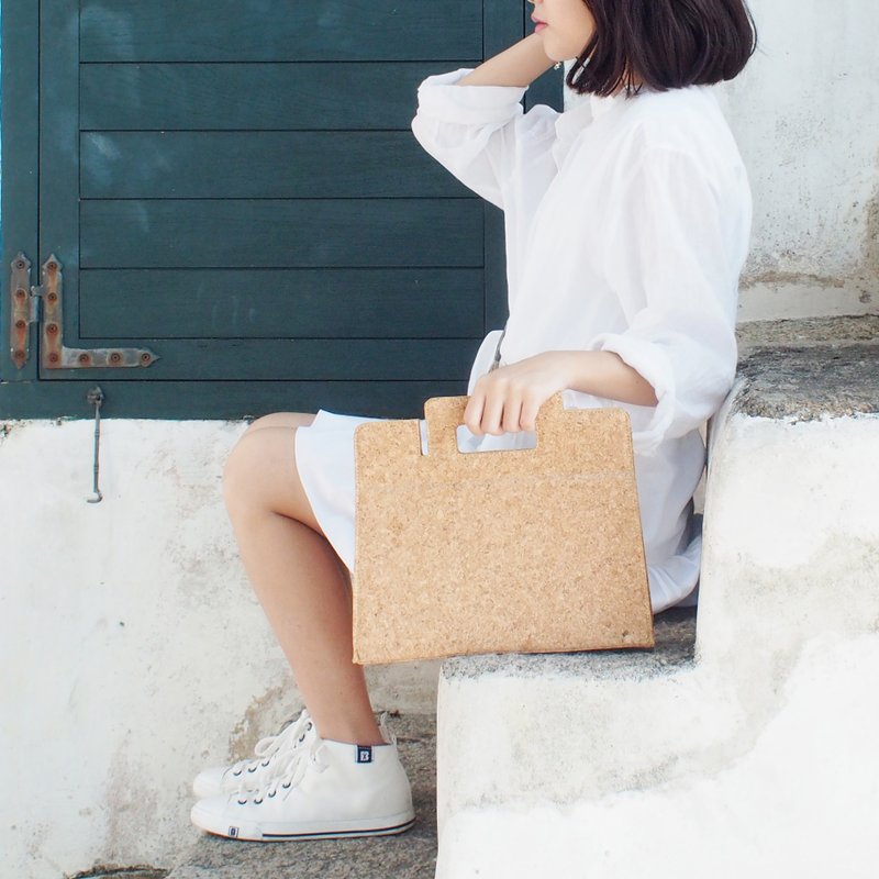 真水松木 软木  手提包 / 手拿包 / 单肩包 / 侧背包 /  手挽袋 / 斜背包 / 侧背袋 - 手拿包 - 其他材质 金色