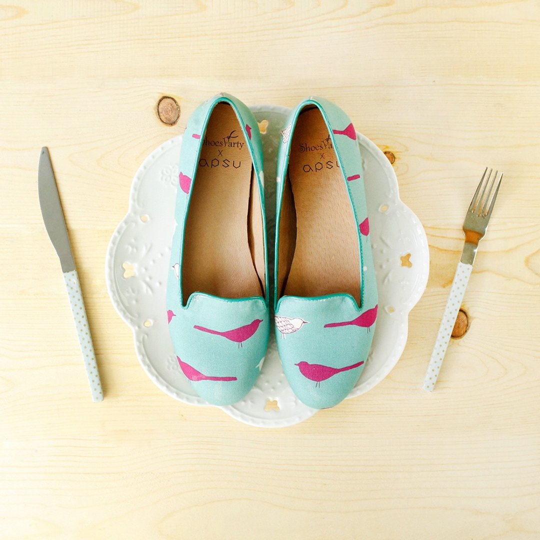 ----------Shoes Party----------小鸟同乐会内增高欧贝拉 /手工订制/日本布料 - 女款休闲鞋 - 其他材质 