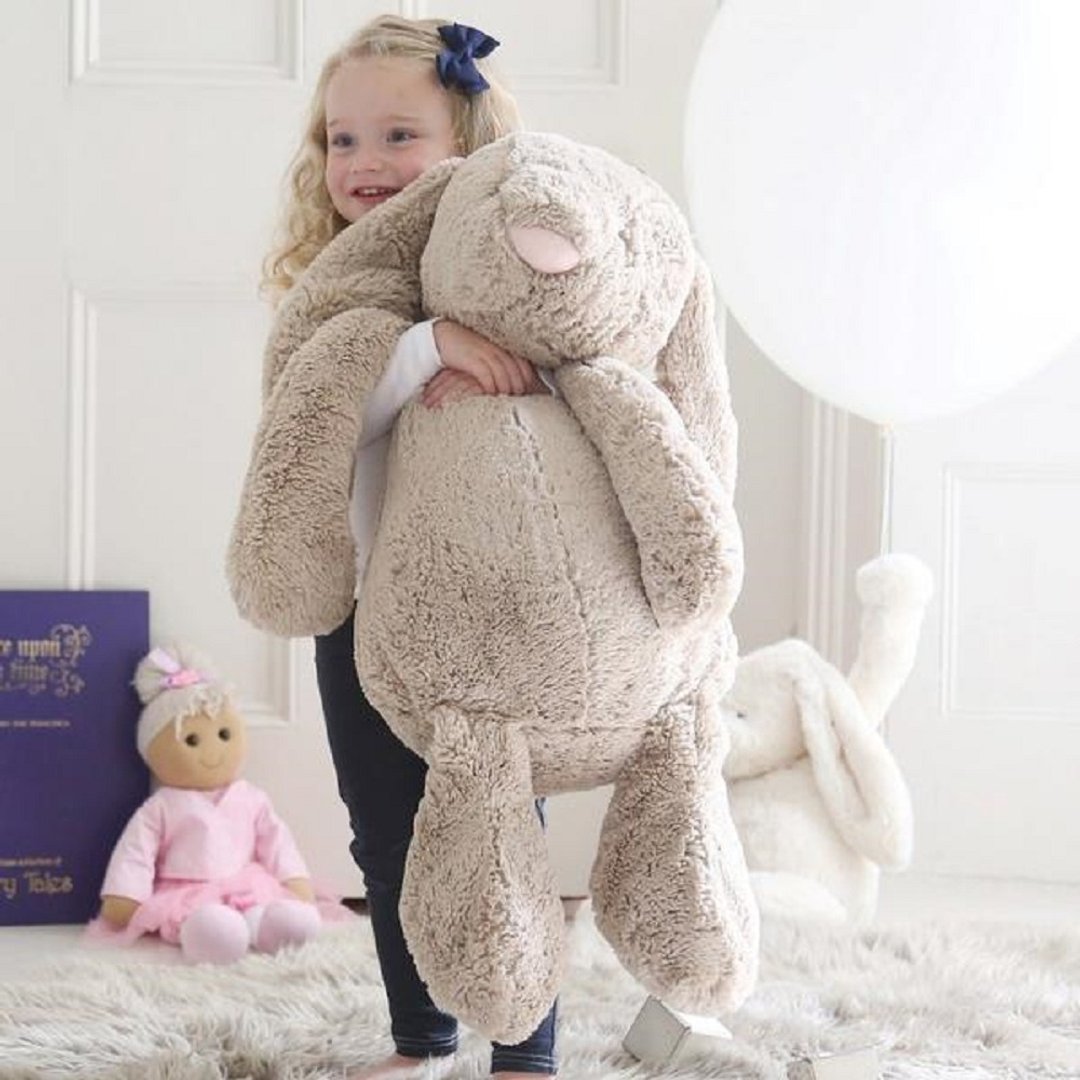 Bashful Beige Bunny Really Big 超级大兔 67cm - 玩偶/公仔 - 聚酯纤维 灰色