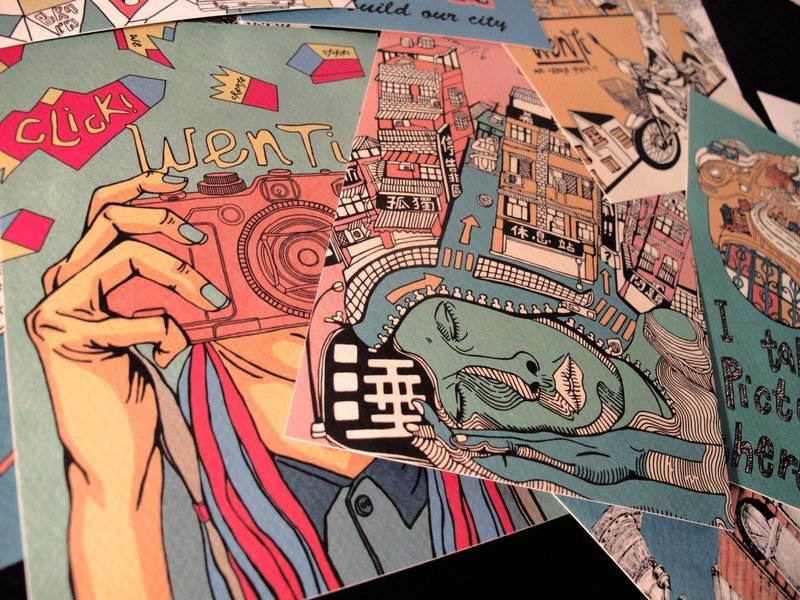 WenTi -【POSTCARD DESIGN】-2013创作明信片- - 卡片/明信片 - 纸 