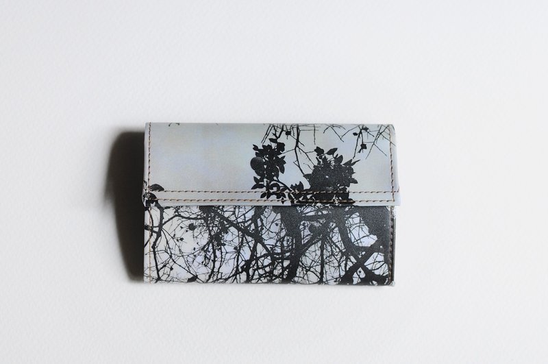 1983ER小纸包-黑白摄影系列- 叶影 - 零钱包 - 纸 灰色
