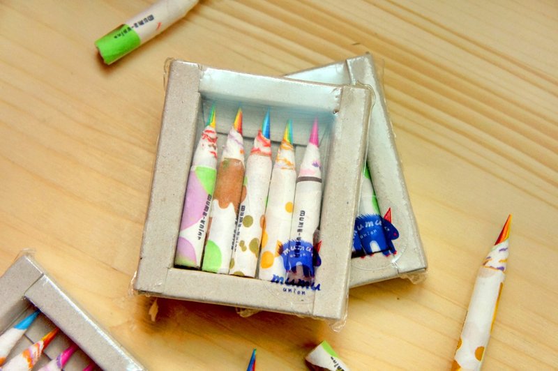 小笔磁铁组(5入) - 冰箱贴/磁贴 - 纸 多色