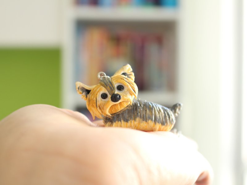 PearlCatCat // 约克夏项链 - 小狗项链 - 定制化动物饰品 - 项链 - 其他材质 