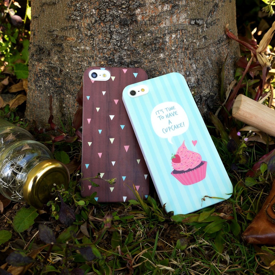 香港原创设计 杯子蛋糕(图右) iPhone X,  iPhone 8,  iPhone 8 Plus,  iPhone 7, iPhone 7 Plus, iphone 6/6S , iphone 6/6S PLUS, Samsung Galaxy Note 7 透明手机壳 - 其他 - 塑料 