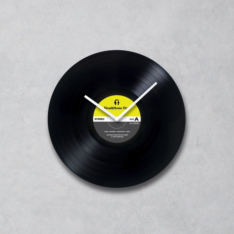 真实黑胶唱片时钟-普普风北欧简约款 - 时钟/闹钟 - 其他金属 黑色