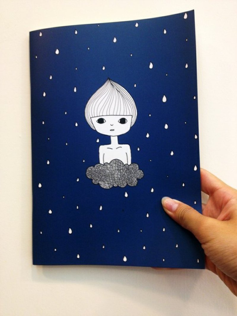 独白系列-Mr.雨滴笔记本(附独白人贴纸X2) - 笔记本/手帐 - 纸 蓝色