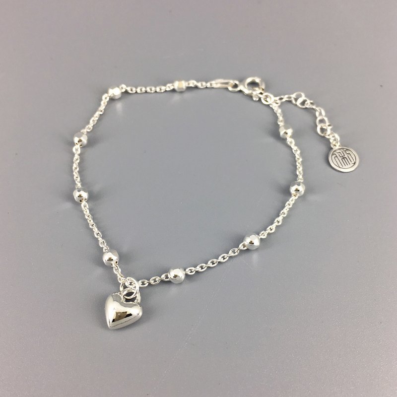 s925纯银手链 -小桃心 Little Heart - 手链/手环 - 纯银 银色
