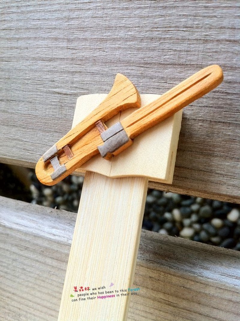 原木乐器书签-伸缩喇叭 - 书签 - 其他材质 