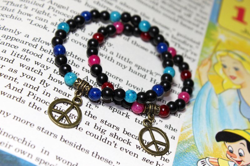 和平的爱★情人节对练 - 手链/手环 - 其他材质 多色